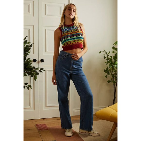 NWT Levi's High Waisted Straight Jeans - Picture 5 of 5